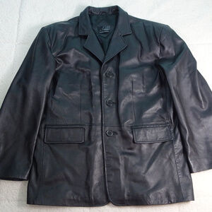J.Ferrer Lambskin Leather Jacket Size Large EUC